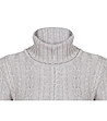 Светлосив дамски пуловер Clarisa -2 снимка