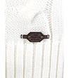 Дамски блузон в цвят екрю с плетеници Chloie -3 снимка