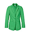 Зелено кожено дамско сако Elif-3 снимка