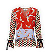 Многоцветна дамска блуза Lucille-1 снимка
