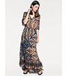 Многоцветна дълга рокля Jaya за ръст до 160 см-0 снимка