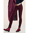 Дамски памучни дънки в цвят бордо Betina за ръст от 160 до 175 см-0 снимка