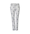 Дамски памучен панталон в сиво и бяло Iness-1 снимка