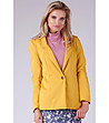 Дамско сако в жълто с подплата Mela-2 снимка