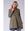 Дамско палто в цвят каки с вълна и кашмир Gladys-0 снимка