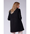 Черно дамско палто Gladys с вълна-1 снимка