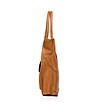 Дамска чанта в цвят коняк Lidia-3 снимка