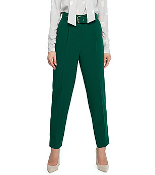 Зелен дамски панталон Sintia снимка