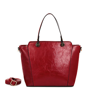 Чанта Magdaline в червено снимка