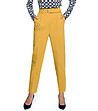 Жълт дамски панталон Sintia-0 снимка