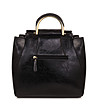 Черна дамска чанта със златисти дръжки Shade-1 снимка