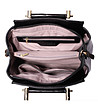 Черна дамска чанта със златисти дръжки Shade-3 снимка