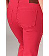 Червен дамски памучен панталон Oria-3 снимка