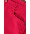 Червен дамски памучен панталон Oria-4 снимка