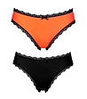 Комплект от 2 броя бикини в оранжево и черно Odilia-0 снимка