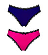Комплект от два броя бикини в тъмнолилаво и розово Selesta-0 снимка