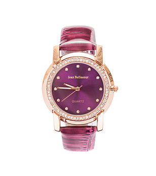 Дамски часовник в розовозлатисто и лилаво снимка