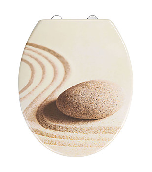 Дъска за тоалетна с принт в пясъчен нюанс Sand and Stone снимка