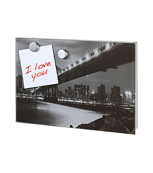 Кутия за ключове с дъска за бележки Manhattan Bridge снимка