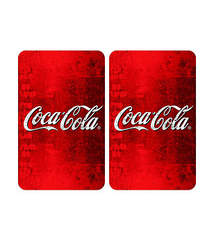 Комплект от два универсални стъклени плота с принт Coca-Cola снимка
