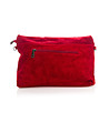 Велурена дамска червена чанта Giusy-1 снимка