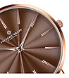 Дамски часовник в розовозлатисто и кафяв циферблат-2 снимка