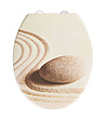 Дъска за тоалетна с принт в пясъчен нюанс Sand and Stone-0 снимка