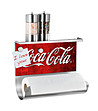 Магнитна поставка за кухненска хартия в сиво и червено Coca Cola-1 снимка