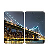 Комплект от два универсални стъклени плота с принт Brooklyn Bridge 30х52 см-0 снимка