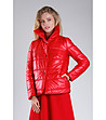 Късо дамско яке в червено Alexa-0 снимка