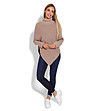 Дамски пуловер в цвят капучино Izala-3 снимка
