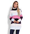 Многоцветен дълъг дамски пуловер Elodie-0 снимка