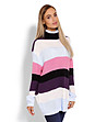Многоцветен дълъг дамски пуловер Elodie-2 снимка