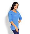 Дамски пуловер в син нюанс Belle-2 снимка