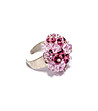Сребрист дамски пръстен Klarissa с елемент в розови нюанси  -0 снимка