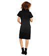 Памучна рокля за бременни в черно Milly-1 снимка