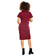 Памучна рокля за бременни в цвят бордо Milly-1 снимка