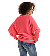Мек пуловер в цвят корал за бременни Aldona-1 снимка