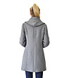 Вълнено дамско палто Alvara в сив меланж-1 снимка
