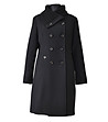 Дамско вълнено палто в черно Simina-4 снимка