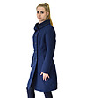 Дамско вълнено палто в син нюанс Simina-2 снимка