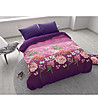 Двоен спален комплект от памук перкал Bright Flowers 200х200 см-1 снимка