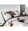 Двоен памучен спален комплект Fur Taupe 240х220 см-2 снимка