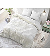 Двоен памучен спален комплект в цвят крем Luxurious 200х220 см-4 снимка