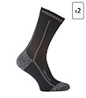 Комплект от 2 чифта unisex чорапи в черно и сиво Silvertrek-1 снимка