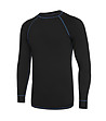 Мъжки спортен термокомплект от блуза и клин в черно и синьо Warm-1 снимка