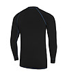 Мъжки спортен термокомплект от блуза и клин в черно и синьо Warm-2 снимка