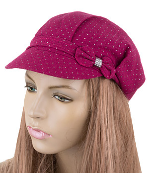 Дамска шапка с вълна в розов нюанс Oriha снимка
