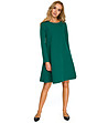 Зелена разкроена рокля Loni-0 снимка