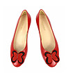 Кожени дамски розови обувки с декорация Eileen-1 снимка